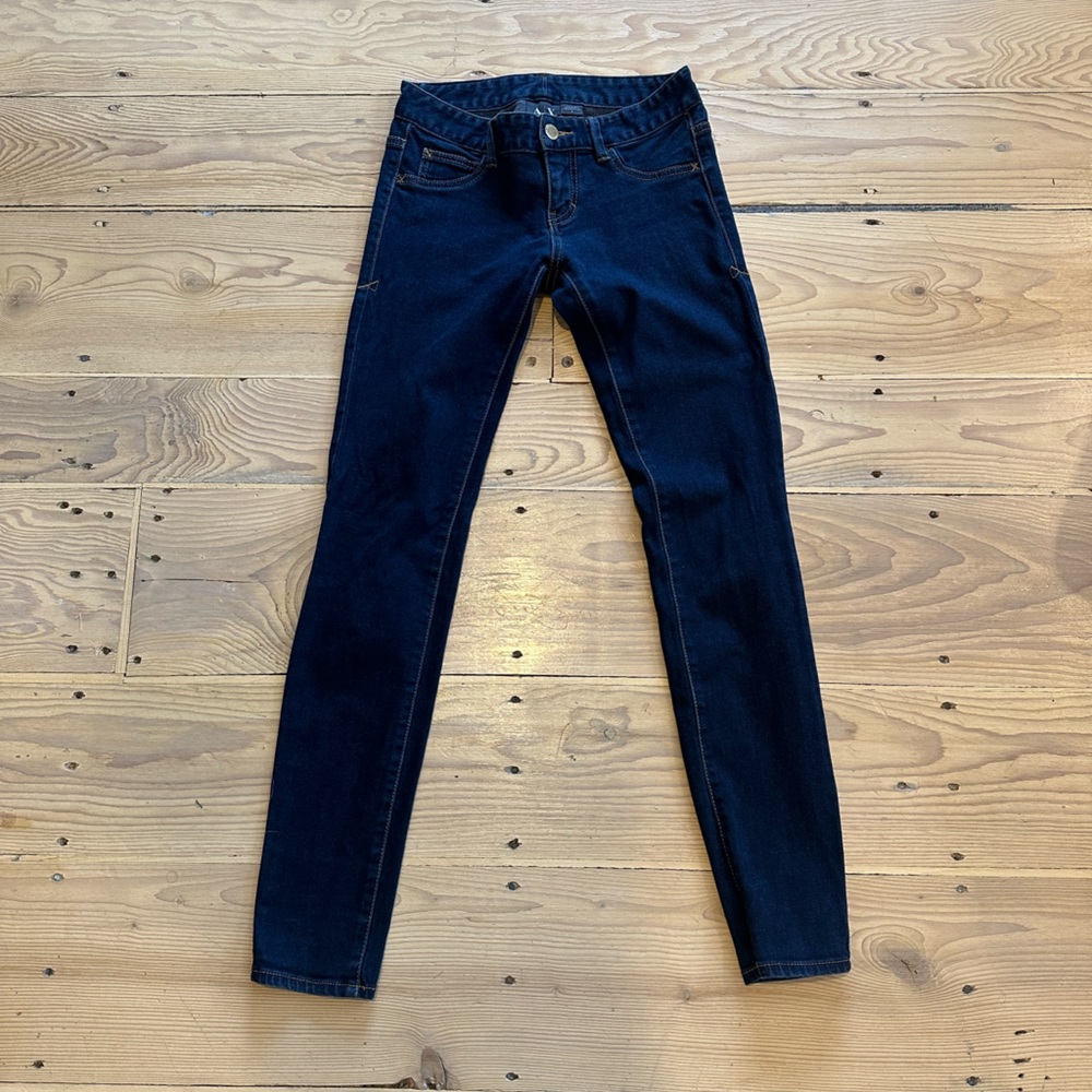 A X Armani Exchange Distressed Skinny Jeans Size 2